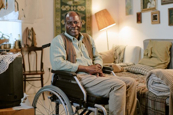 A man in a wheelchair relating to the new standards on vulnerability