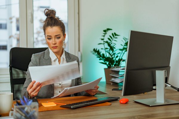 A lady reading a paper on how the Mazur appeal restores the status quo