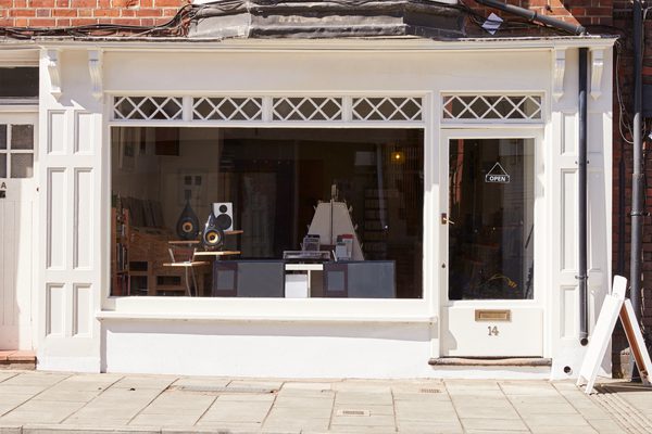 showing a trading premises where enforcement can take place. Record, CD and hi-fi shop front exterior
